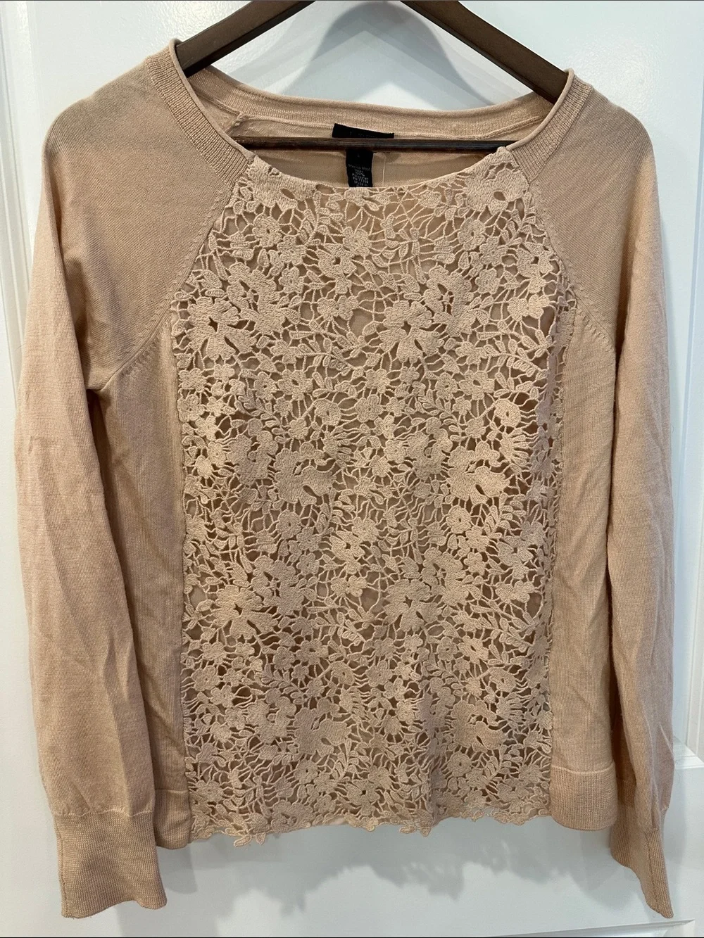 J. Crew Collection Lightweight Crewneck Sweater in Blush